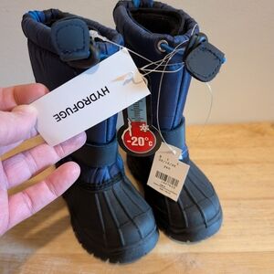 Kids Snow Boots - Black and Blue
